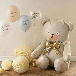 Balão Urso de Peluche Amoroso Sentado Foil, 84 cm